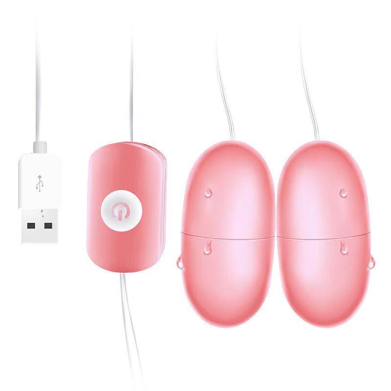 Women's USB Rechargeable Double-Head Vibrator - High-Power Erotic Self-Pleasure Toy with Strong Vibration