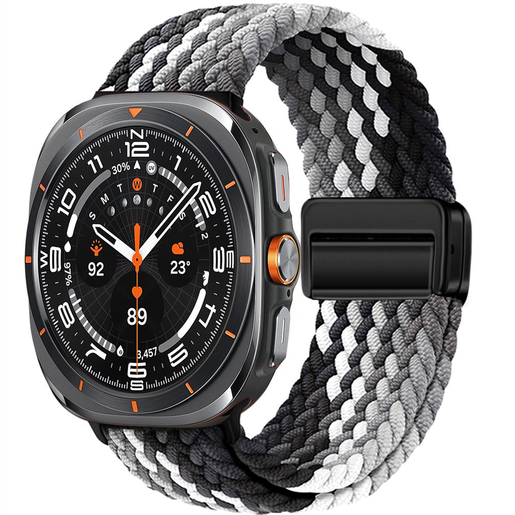 Плетеный ремешок-петля для Samsung Galaxy Watch 7 Ultra Ремешок 47 мм Аксессуары Магнитный нейлоновый браслет Correa Galaxy Watch Ultra Ремешок 47 мм