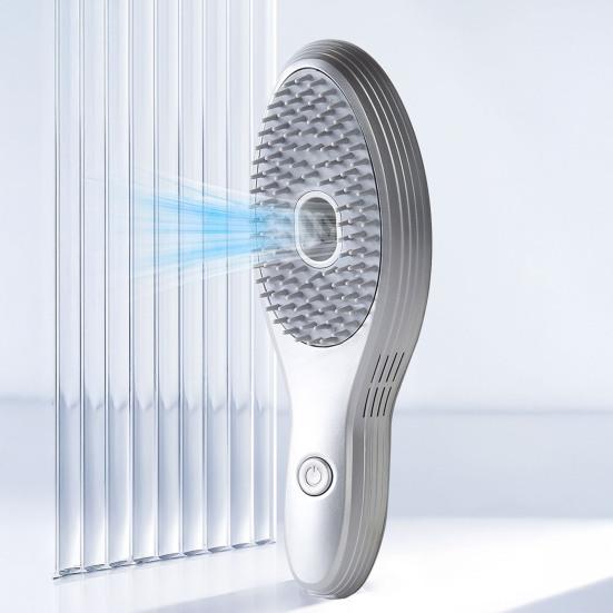 Electric Hair Styling Brush Vacuum Dander Remover & Volumizing Comb with Scalp Massage Type-C Fast Charge Portable Hair Care Tool