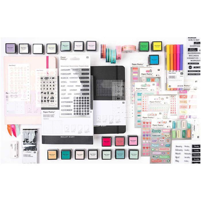 Acrylic Block - Rico Design - Paper Poetry - 8x5 Cm - Thickness 1 Cm - Gridded