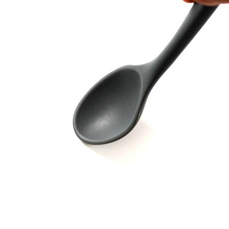 Термостойкая силиконовая ложка, кухонная лопатка, сковорода, лопатка, ложка для смешивания, посуда, антипригарная ложка для супа, кофе