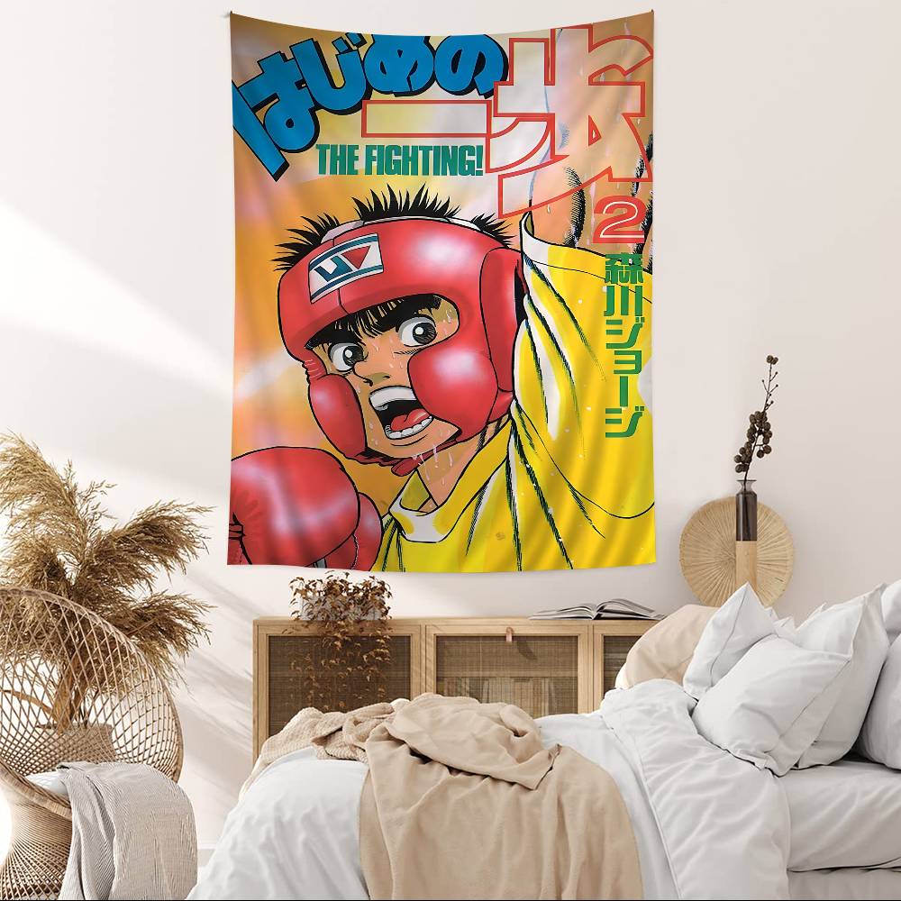 Hajime No Ippo Anime Chart Tapestry For Living Room Home Dorm Decor Art Home Decor