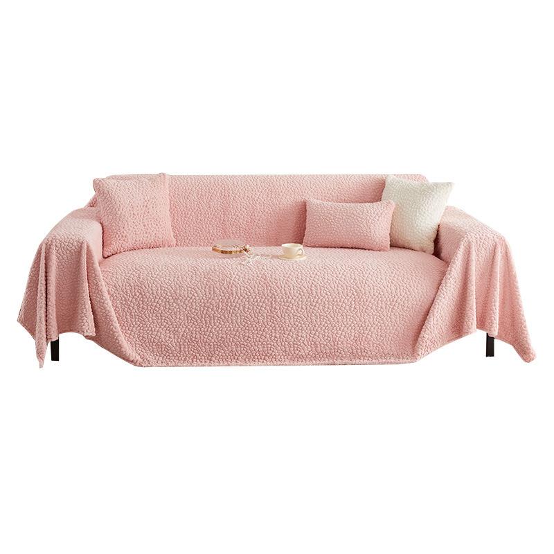 Зимнее полотенце для дивана, утолщенное флисовое покрывало для дивана, высококачественное розовое покрывало для дивана, не царапающееся