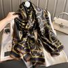 90x180cm Large Silk Scarf Women Fashion Print Shawls And Wrap Bufanda Foulard Female Beach Scarves Thin Soft Stoles Bandana