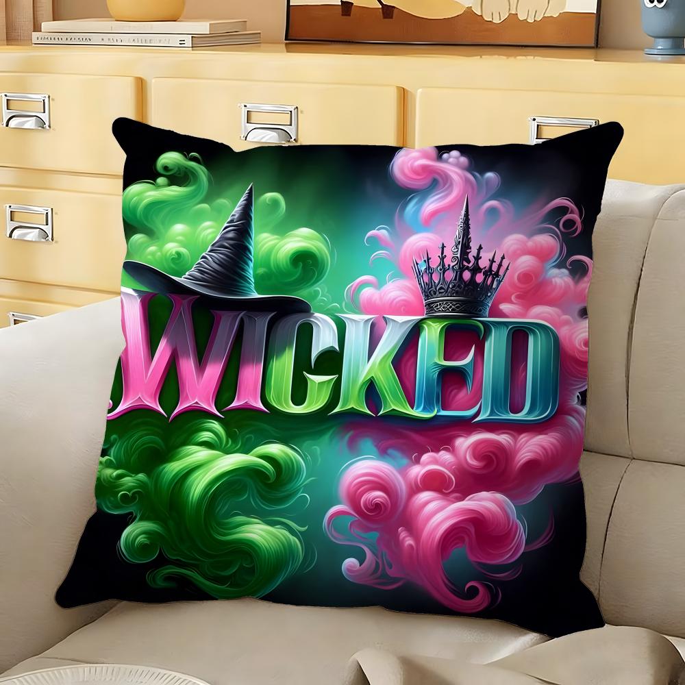 Movie WWicked Cushion Cover Soft Durable Reversible Pillow Cover Home Car MultiScene Daily Comfort Pillowcase