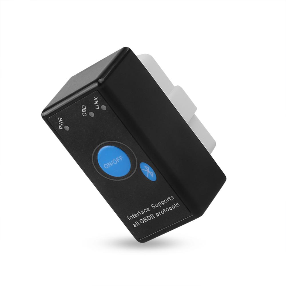 Мини Bluetooth ELM327 V1.5 OBD2 Автомобильный диагностический инструмент сканер Автоматическая диагностика Wi-Fi elm327 считыватель кодов для Android/Windows с переключателем