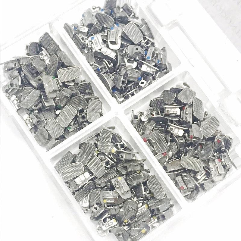 200 шт./50 комплектов, стоматологическая буккальная трубка MBT, тип 1-го моляра, ортодонтическая 0,022, неконвальная одинарная буккальная трубка