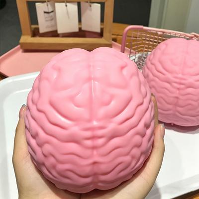 1/2 шт. Гигантский Симулятор Мозга Игрушка-Сквиш Снятие Стресса Розовый Мозг Сенсорная Игрушка Декомпрессия Медленно Поднимающийся Реалистичный Мозг Игрушка-Антистресс