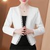 White Suit Jacket for Women Tall Short Jacket for Women for Women Versatile Cardigan Shawl Cheongsam Top