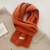 Selected Australian Pure Wool 100% Wool Scarf Solid Color Versatile Women'S New Winter Warm Knitted Scarf