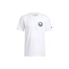 adidas Tmac Tee 8 Футболка с круглым вырезом и коротким рукавом с графическим принтом Мужские топы Белые HS8522