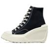 Chuck 70 De Luxe Wedge Black Egret Women Sneakers A06478C