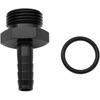 Aluminum -10 AN ORB Male to 1/2"(12.7mm) Barb Push On Hose Fitting Adapter Black