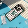 Китайское слово счастливый модный дизайн Чехол для телефона для iPhone 17 16 e 15 14 13 12 Pro Max Овечья кожа Серебристый край Защитный чехол
