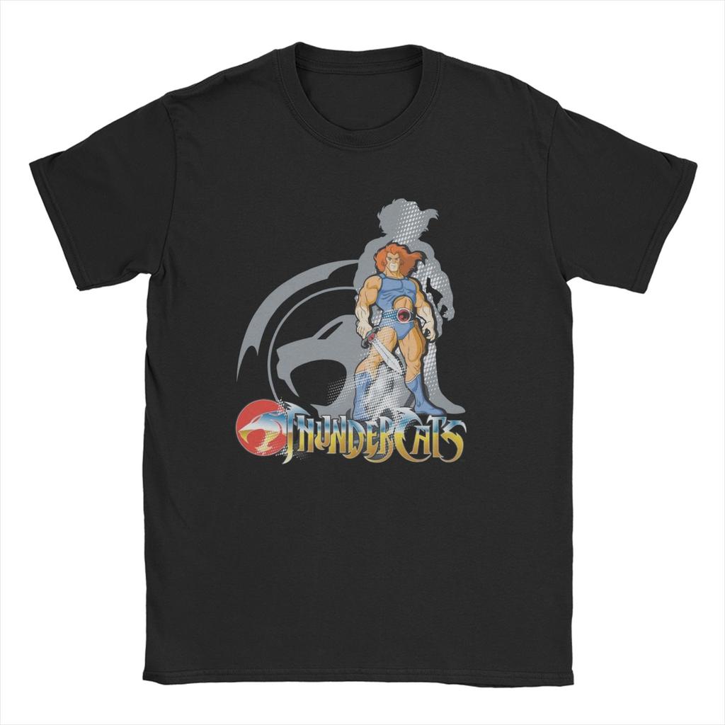 Men Womens ThunderCats T Shirt Panthro Cheetara Tygra 80s Retro Cartoon Pure Cotton Clothes Vintage Tee Shirt Graphic TShirts