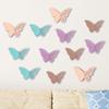 36Pcs 3D Butterfly Wall Decoration Hollow Wing Paper Butterflies Shape Sticker Home Office Living Room Bedroom Wall Ornament