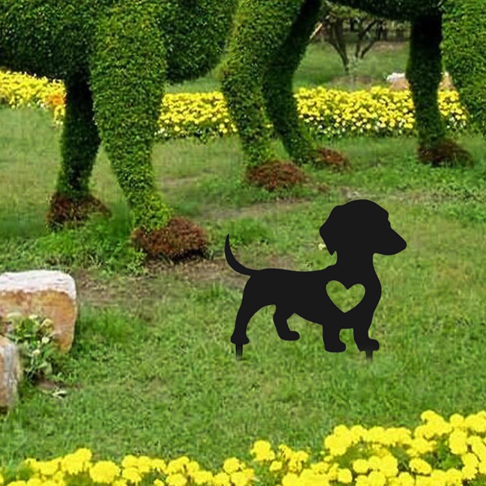 1 шт. Кованое железо Современная скульптура собаки Абстрактная собака Простая декоративная статуэтка Искусство Домашнее украшение L9C2