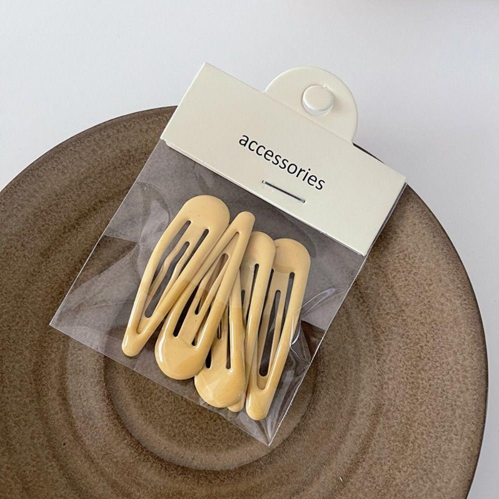 Barrettes Geometric Hair Clip Waterdrop Shape Hairpins Water Drop Duckbill Candy Color Hairpin