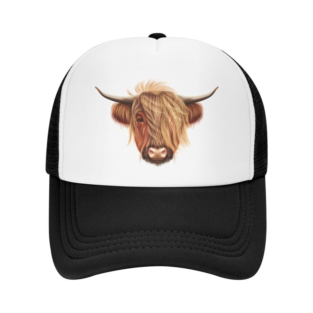 Шотландские волосатые шляпы из горной коровы для женщин унисекс, винтажная бейсболка, пляжная шляпа от солнца для папы, черные джинсовые хлопковые кепки