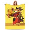 Custom Dogs Wallpaper Blanket Soft Fleece Autumn Warm Flannel Funny Manga Cartoon Throw Blankets For Sofa Travel Bedding Quilt