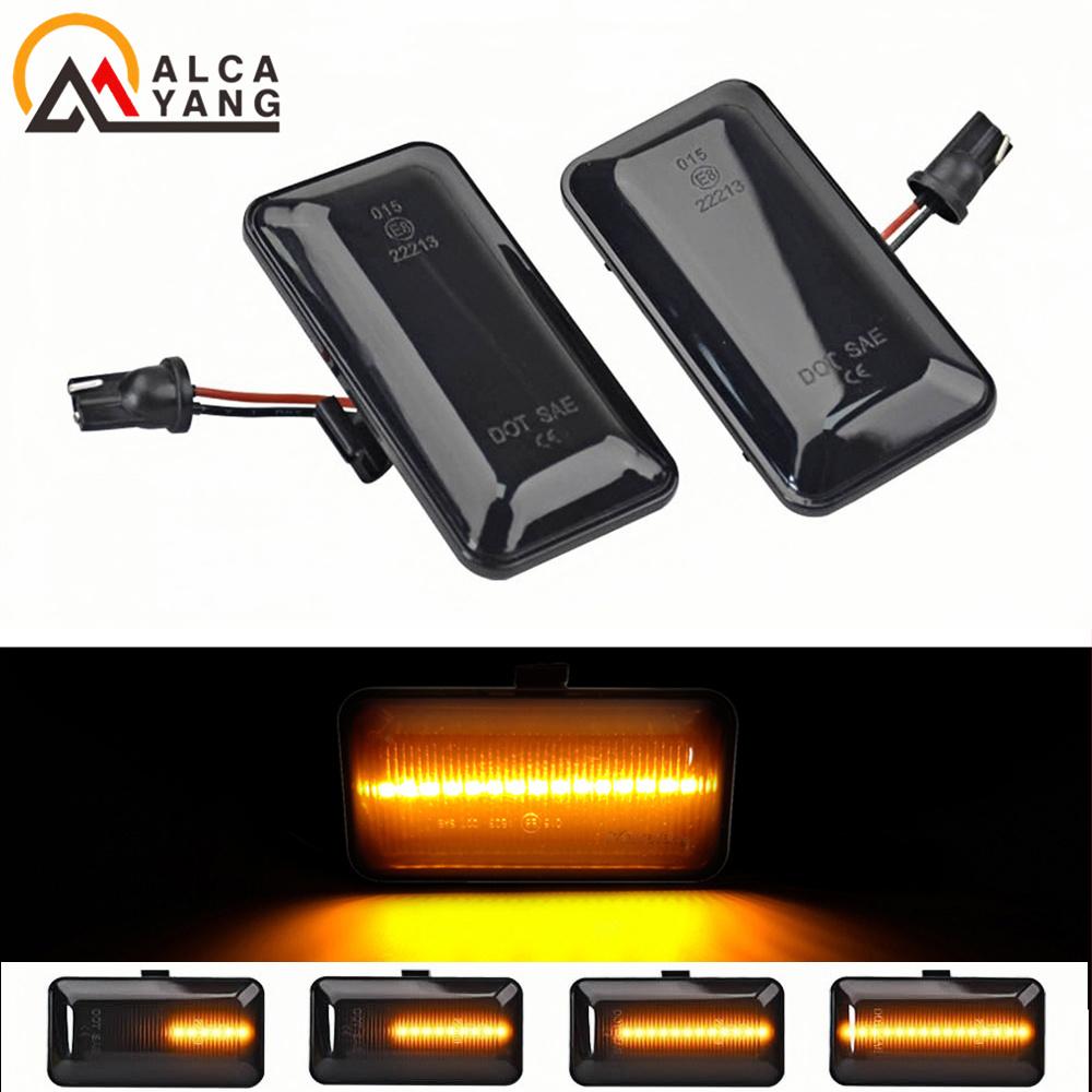 LED Side Marker Indicator Lamp for VW Golf 2 3 Passat B3 Vento Jetta Seat Ibiza 2 Cordoba Flowing Water Turn Signal Light