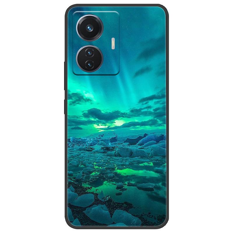 Для vivo T1 4G Y55 4G iQOO Z6 44 Вт V2153 Чехол Мраморный Мягкий Матовый Силиконовый Чехол на Заднюю Панель Для Vivo T1 44 Вт Полная Защита Чехол для Телефона