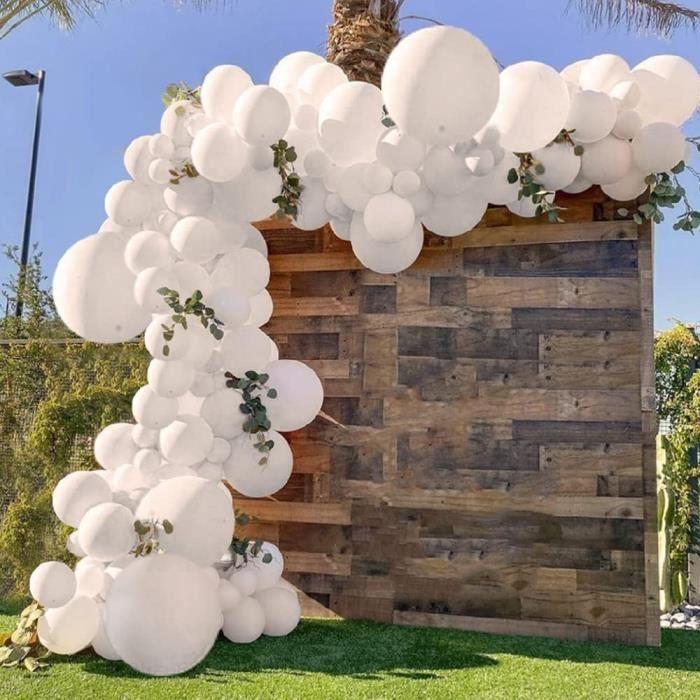 Kit de Guirlande de Ballon - Arche Ballon - Blanc - Décoration Fête - Mariage - Anniversaire