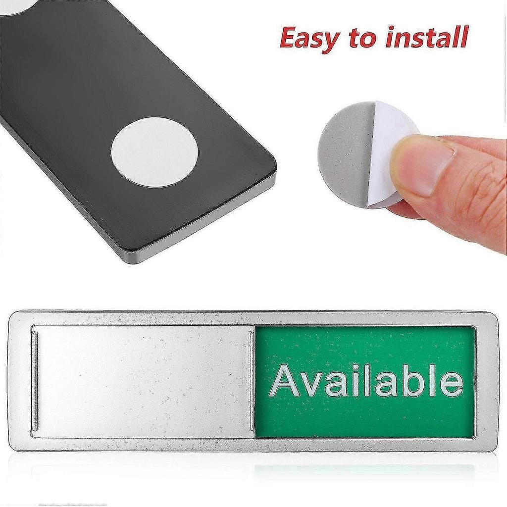 2 Pcs Vacant Occupied Signs Privacy Signs Available or In Use Sign Slider Door Indicator Signs for Home Office Restroom Conference 0926 Edition 0118
