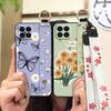 Kickstand Durable Phone Case For Samsung Galaxy M33 5G Global/SM-M336B/DS Anti-dust Oil Painting Flower Fashion Design
