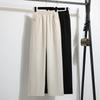 Summer 2025 Women Plus Size Pants High Waist Basic Elastic Wide Leg Pants Loose Casual Long Pants
