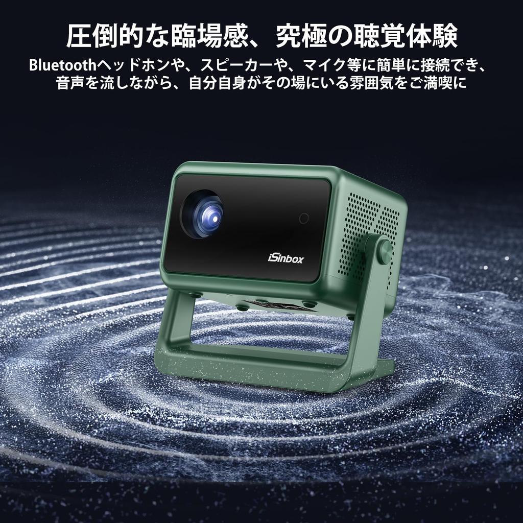 ISinbox 500 ANSI люмен стойка интегрированный проектор для домашнего потолка 1080P небольшой размер для дома близкое расстояние совместимый с японской инструкцией по эксплуатации