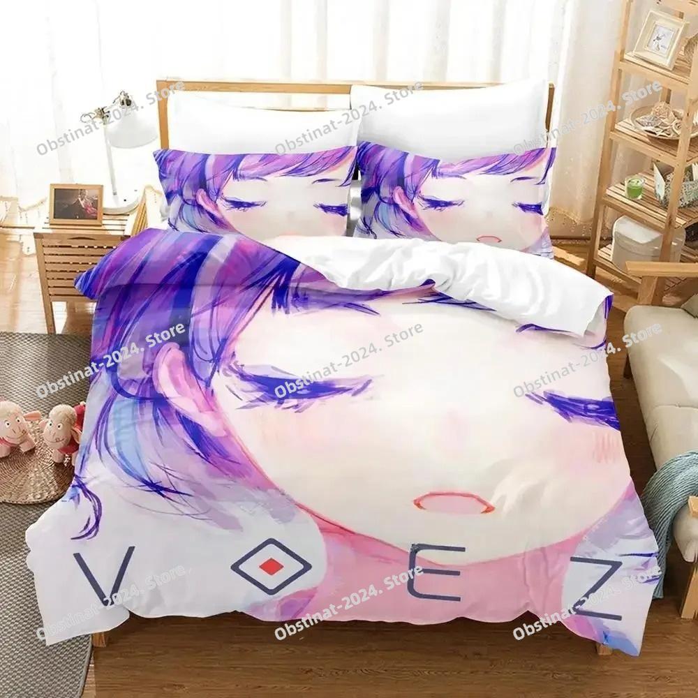 Комплект постельного белья Game VOEZ Single Twin Full Queen King Size для взрослых и детей, комплект пододеяльников с 3D-принтом и аниме-простыней