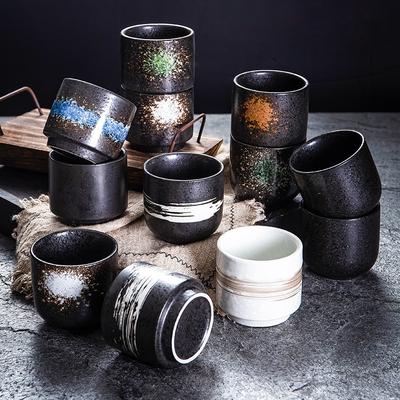 Японские чайные чашки старинная чайная церемония керамическая чашка ресторан японско-корейская складная чашка семейная маття глазурь цветная чашка