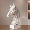 Creative Figurines Horse Head Resin Statue Living Room Home Decor Ornament Entrance Wine Cabinet Light Luxury Decor Sculpture