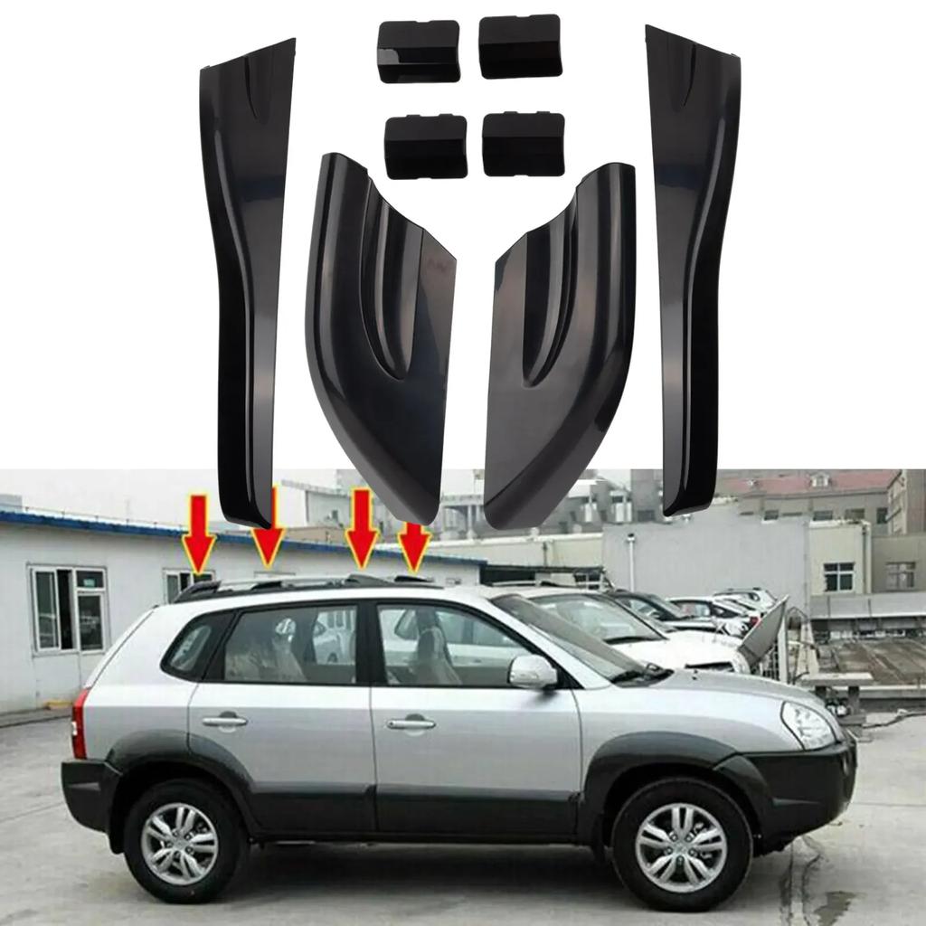 8pcs/set Car Roof Rack Bar Rail Replacement For Hyundai Tucson 2004-2008 Car Styling Replacement Roof Rack Cover