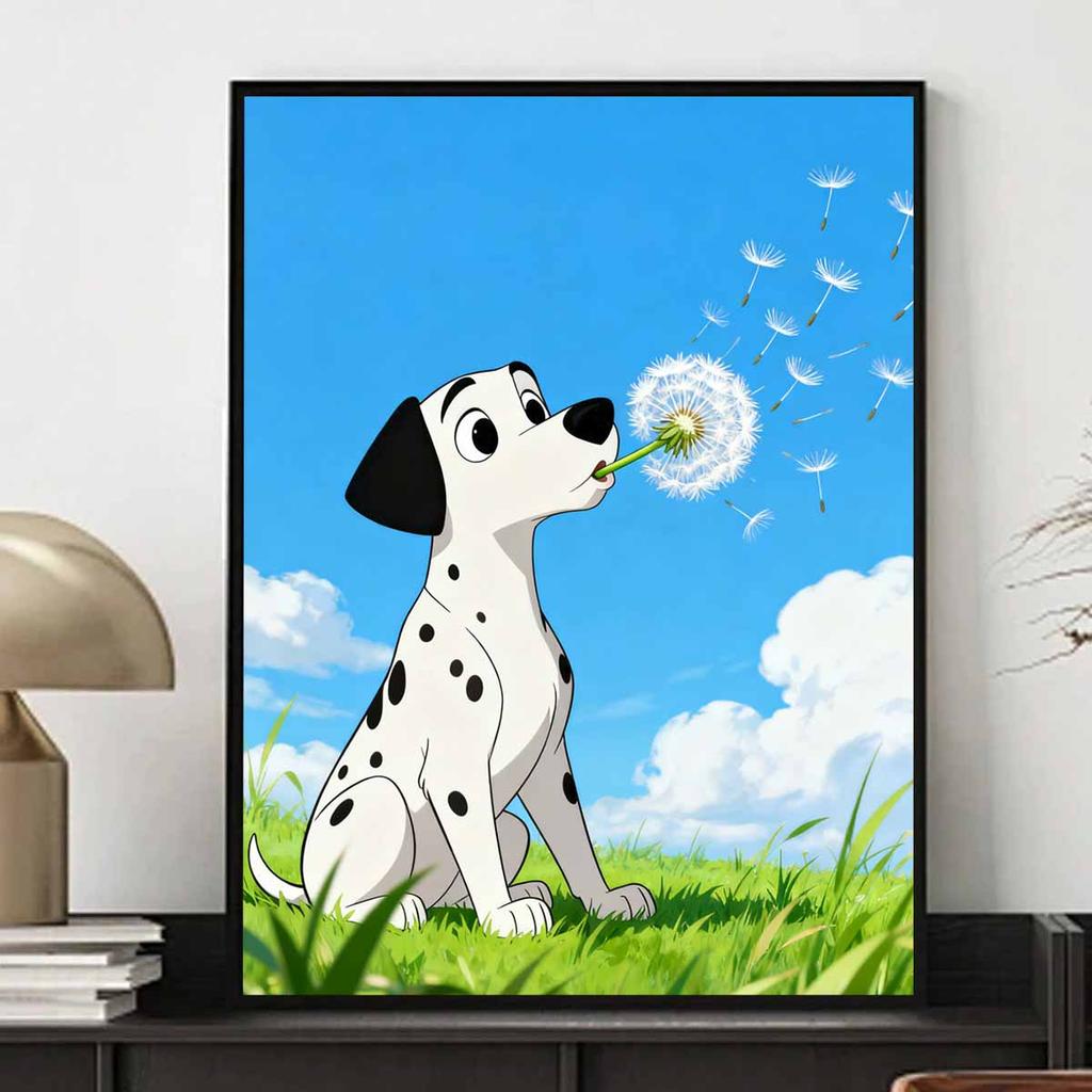 Diamond painting set Disney full diamond 5D diamond art dog blowing dandelion home decoration creative handicrafts