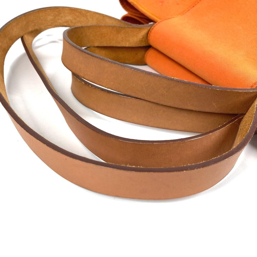 HERMES Kabak Elan PM Kabak Elan PM Shoulder Bag Tote Bag Canvas/Leather Orange