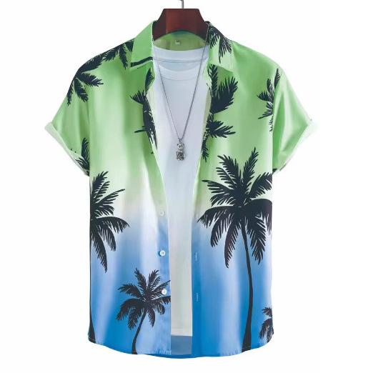 3D Cow Printing Men's Short Sleeve Shirt Summer Summer Men's Casual Shirt Outdoor Street Fashion Men's Short Sleeve