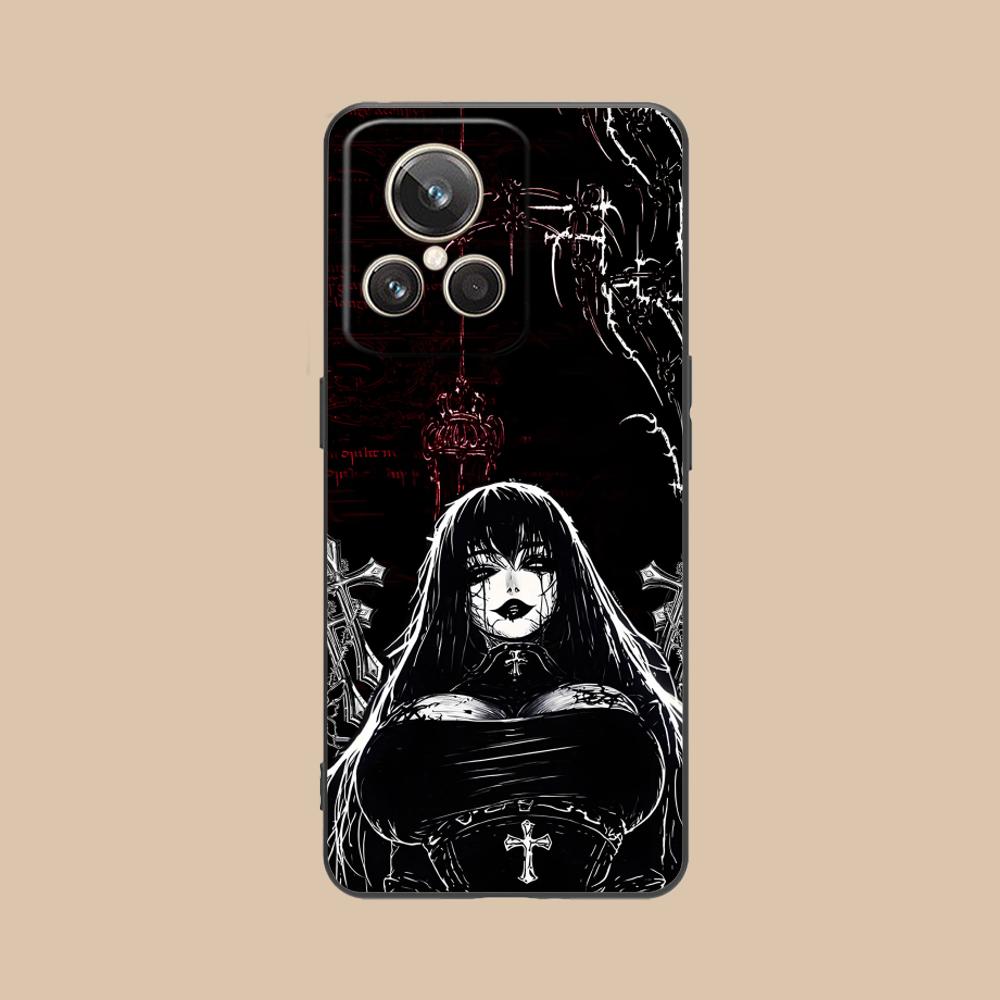 Чехол для мобильного телефона в стиле Террор Готика для Realme 15 14 13 12 11 10 9 Pro Plus T i Lite 5G Цветная Печать Чехол Роскошный Чехол