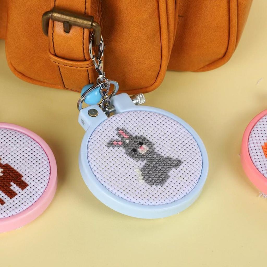 Наборы для вышивки крестиком с узорами животных, пяльцы для вышивания, стартовые наборы для вышивания для начинающих взрослых любителей рукоделия