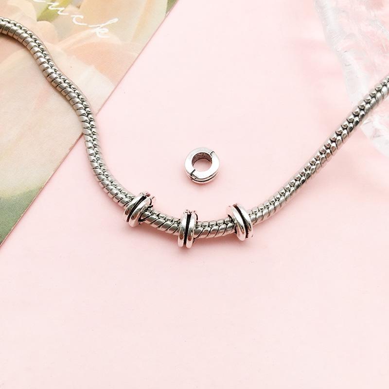 Антикварные серебряные бусины-разделители в форме цветов и звезд для самодельных украшений