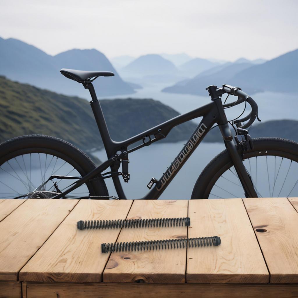 Схема амортизатора велосипеда MTB, пружина, витая пружина