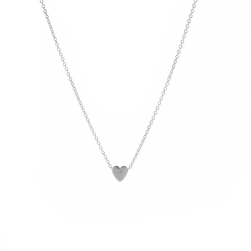 Simple and exquisite versatile collarbone chain necklace, alloy peach heart love simple heart necklace