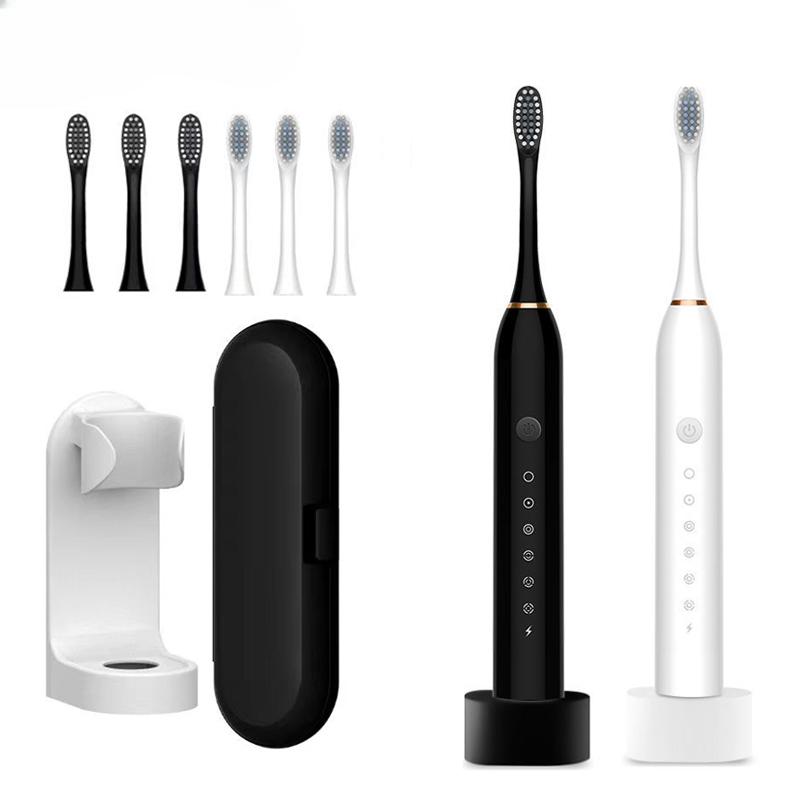 Electric Toothbrush Ultrasonic Toothbrush 6 Modes USB Fast Rechargeable IPX7 Waterproof Smart Electric Toothbrush
