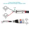 MOBOREST 3,5 мм - 2XLR Male Mic Cable, Dual XLR - 3,5 мм TRS Stereo Mini Jack AUX Interconnect Y-Type Adapter Cable (3,5 мм на двойной XLR-штекер на 3 м)