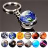 Planet Keychain Stylish Decorative Hanging Portable Luminous Glossy Round Exquisite Alloy Windshield Pendant Ornament