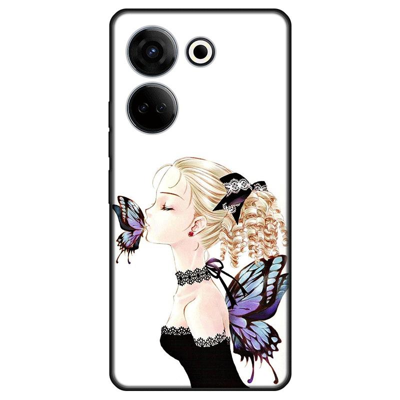 Для Tecno Camon 20 Pro 4G чехол из мягкого ТПУ Tecno Camon 20 Pro 5G силиконовый чехол с рисунком на заднюю панель телефона