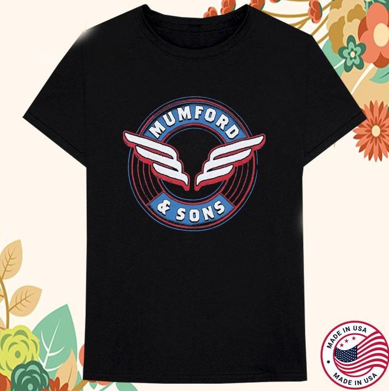 Mumford amp; Sons Wing Emblem Tshirt size S5XL Unisex T-Shirt