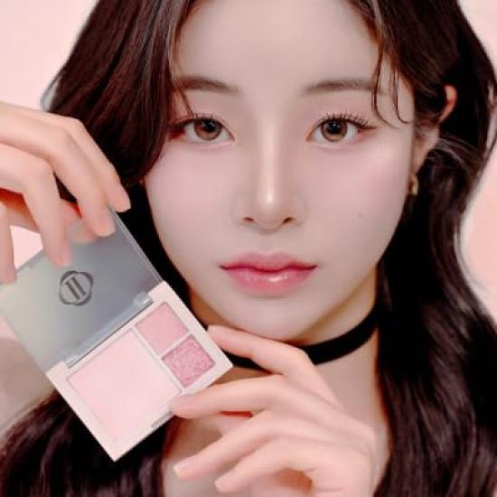 Палетка для щек и глаз 763 Коралловый чат Корейская косметика [Официальный Dinto] & Многофункциональная