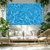 1 piece, 2D flat blue water ripple photography background, suitable for birthday parties, pool parties and studio decoration, ws